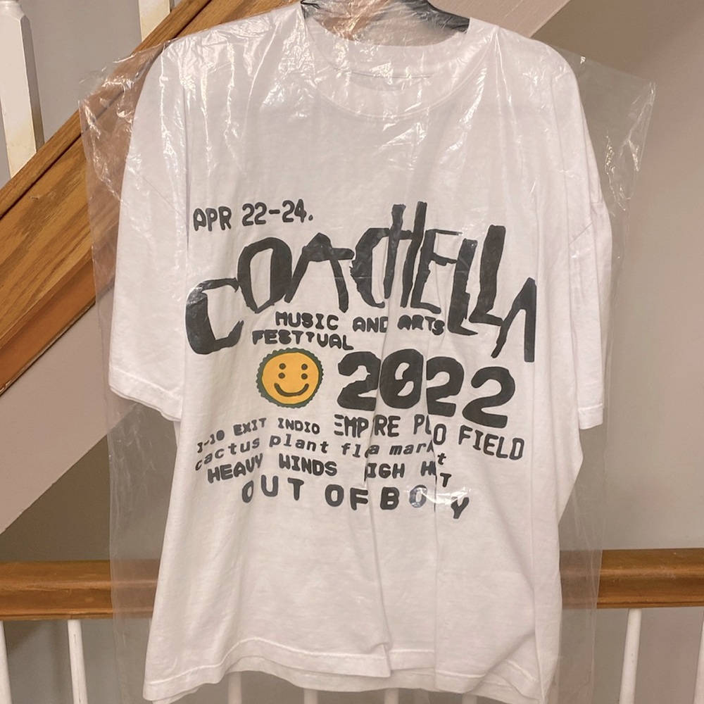 COACHELLA 2022 Cactus Plant Flea Market CPFM Shirt WHITE~Weekend 2 Size: XL- NEW